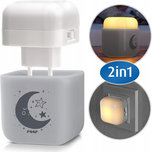 REER SleepLight 2 az 1-ben LED éjjeli lámpa hordozható vagy konnektorba dugható