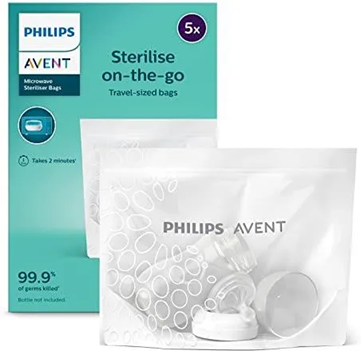 PHILIPS AVENT Mikrowellen-Sterilisationsbeutel x5