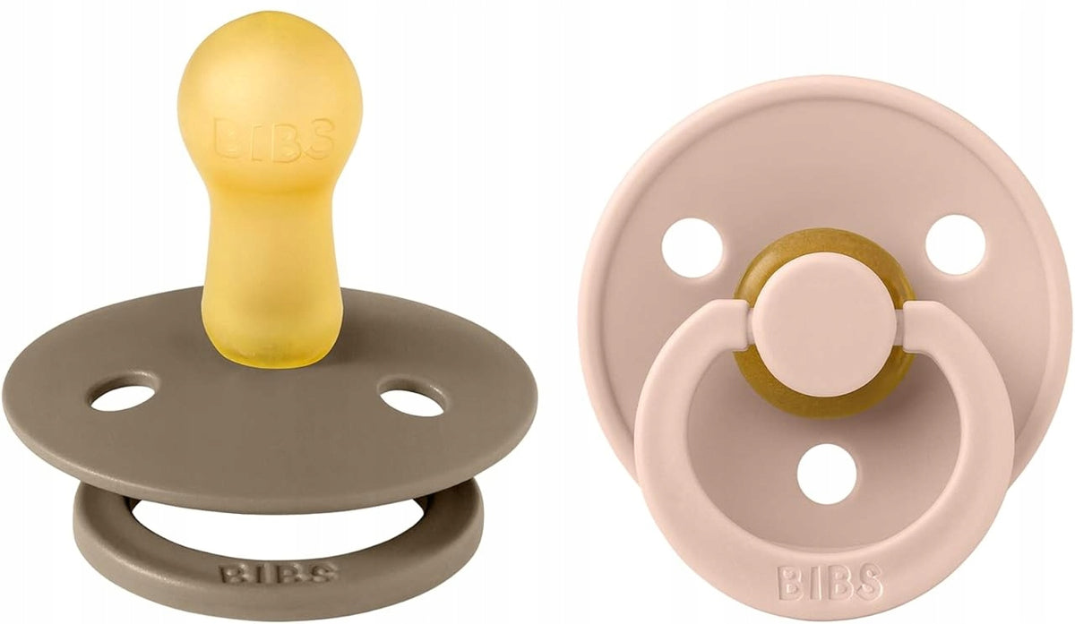 BIBS COLOUR pacifiers 2-pack natural rubber 6+ months