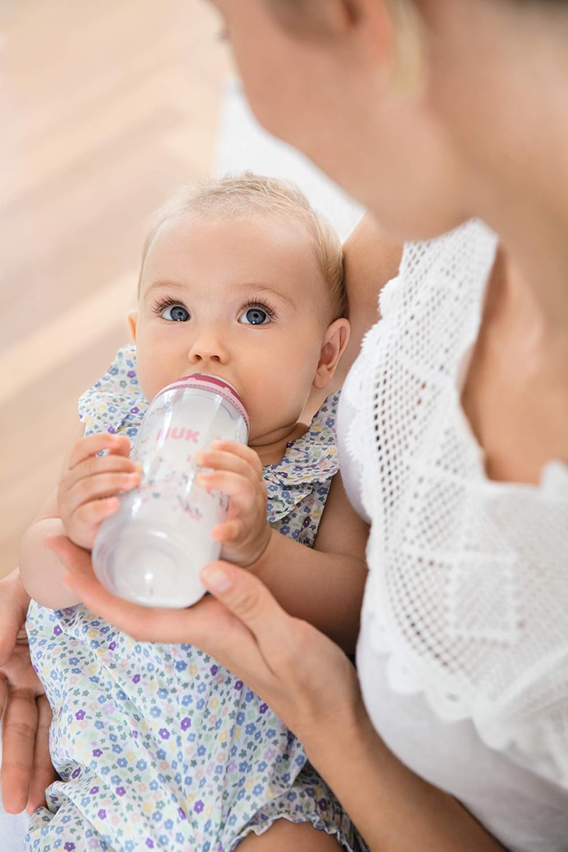 NUK First Choice glass bottle 240 ml teat M 3 m+ SEAHORSE