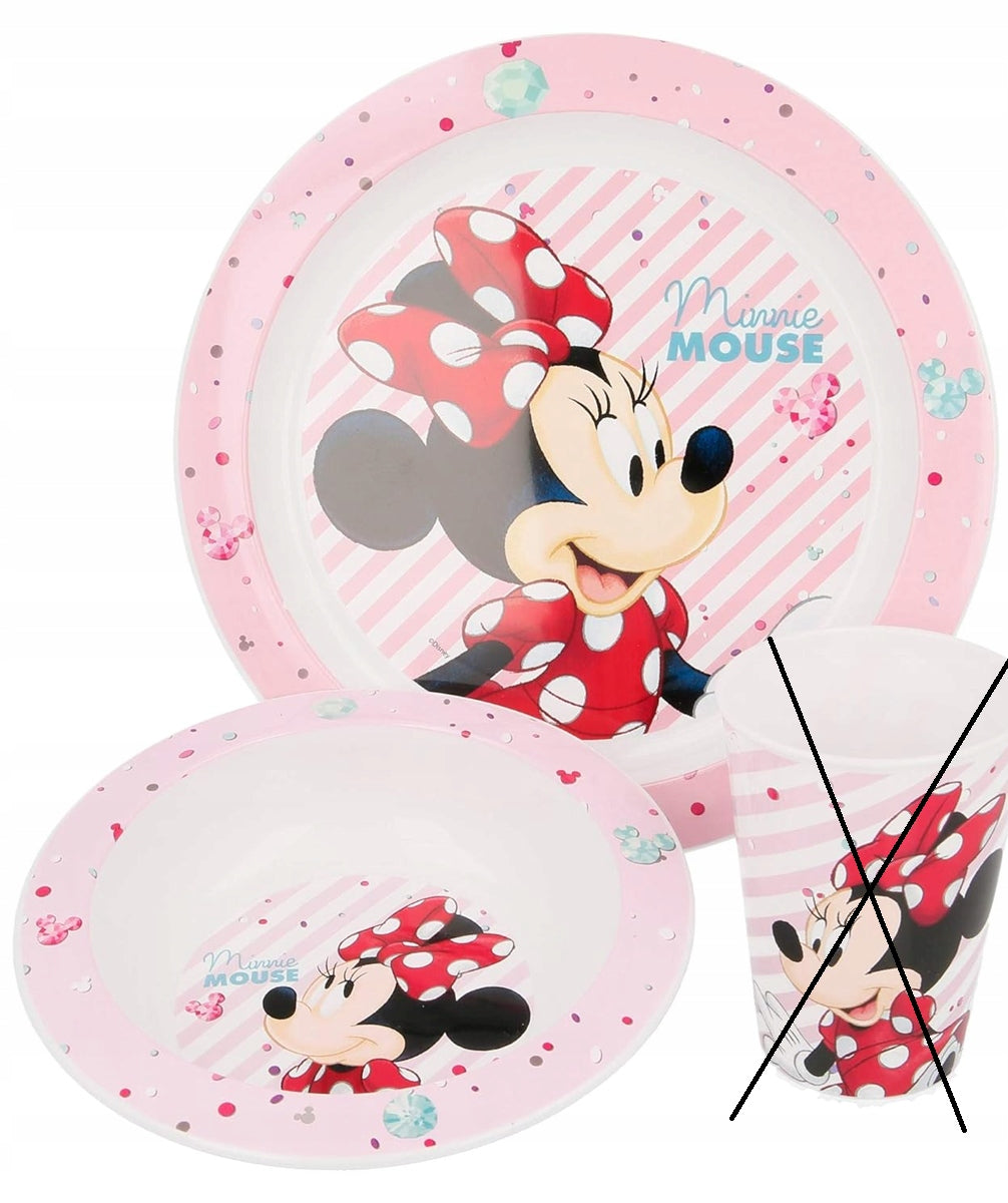 DISNEY MINNIE MOUSE sada nádobí talíř + miska
