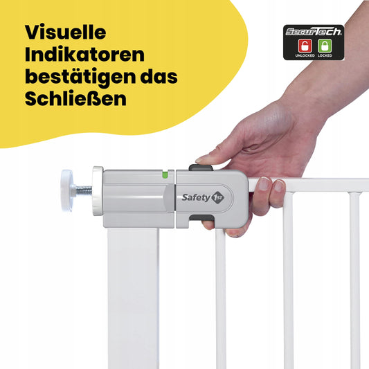 SAFETY 1ST Flat Step poartă de siguranță pentru scări, montare fără găurire