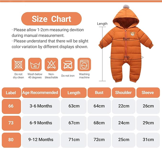 MINIZONE Winteroverall mit Kapuze 80 – Produktfoto 4