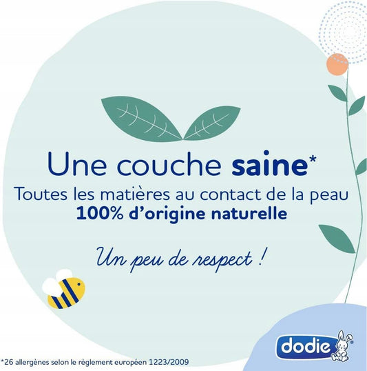 DODIE couches jetables écologiques taille 1 (2-5kg) x100