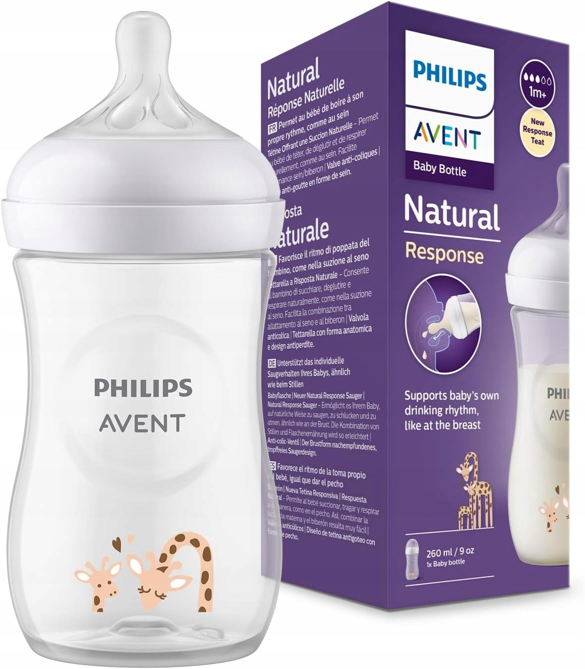 PHILIPS AVENT Natural RESPONSE bottle 260 ml 1 month+