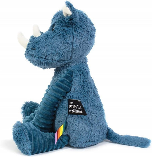 LES DEGLINGOS Ptipotos rhinoceros cuddly toy
