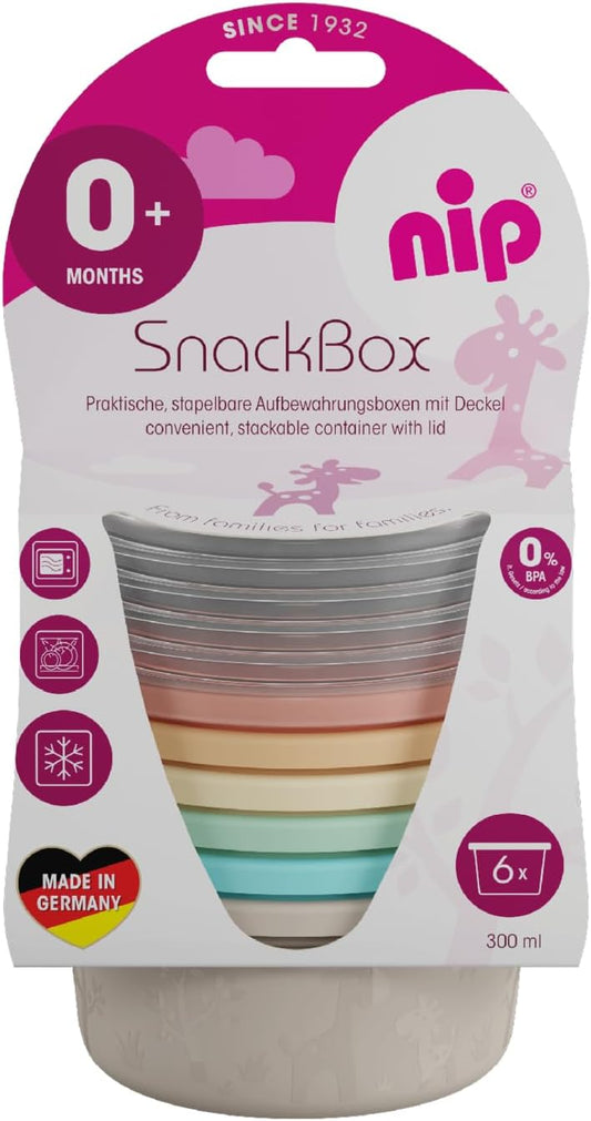 NIP Snackbox nádoba s víčkem 6 x 300ml