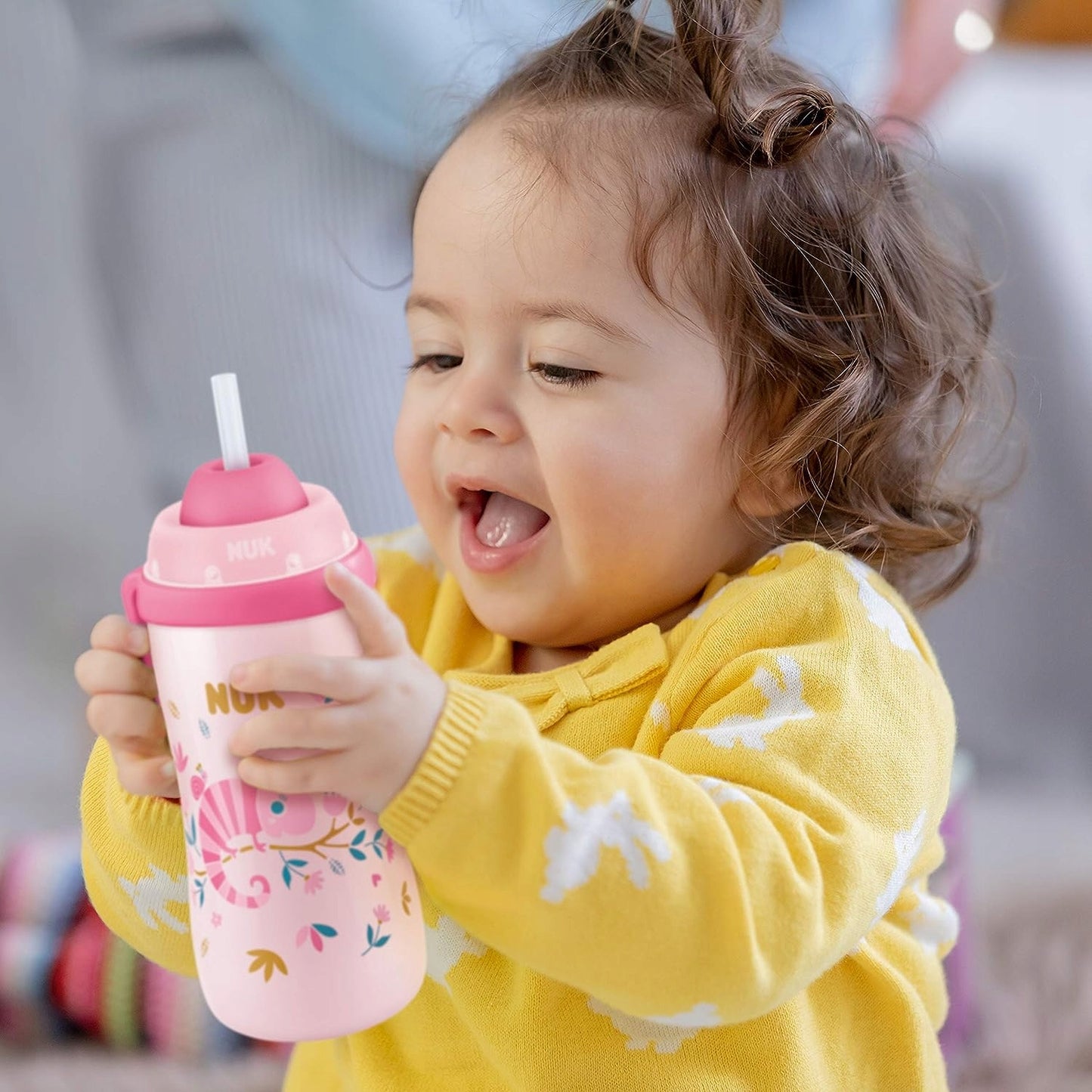 NUK Flexi Cup Trinkflasche mit Strohhalm 300 ml – Produktfoto 3