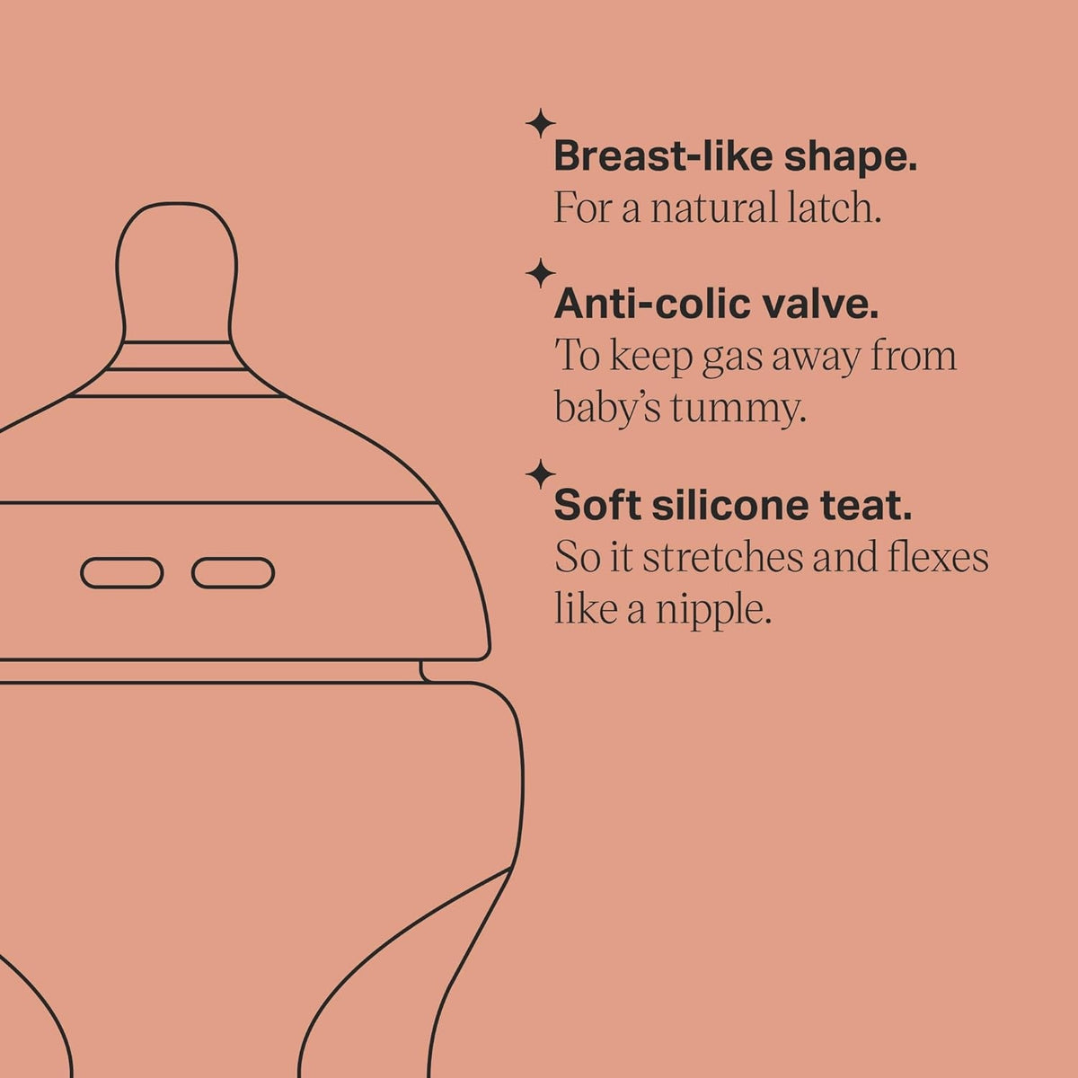 Σετ μπιμπερό TOMMEE TIPPEE Closer to Nature 3 x 150 ml
