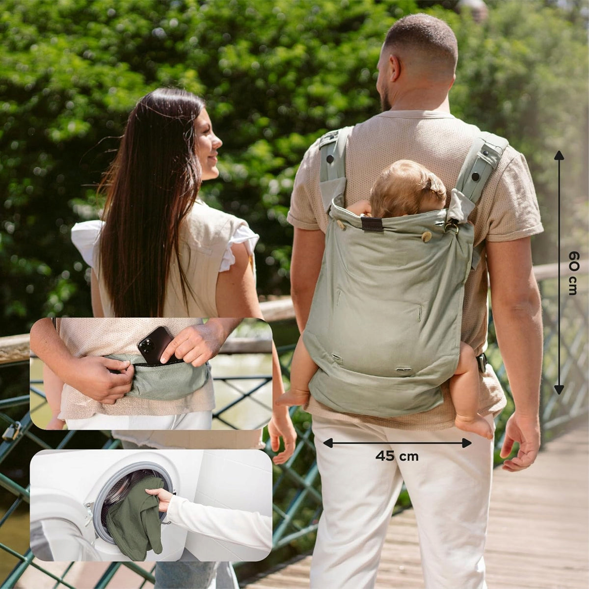 BABYMOOV MOOV&BOOST soft carrier, seat booster 2in1
