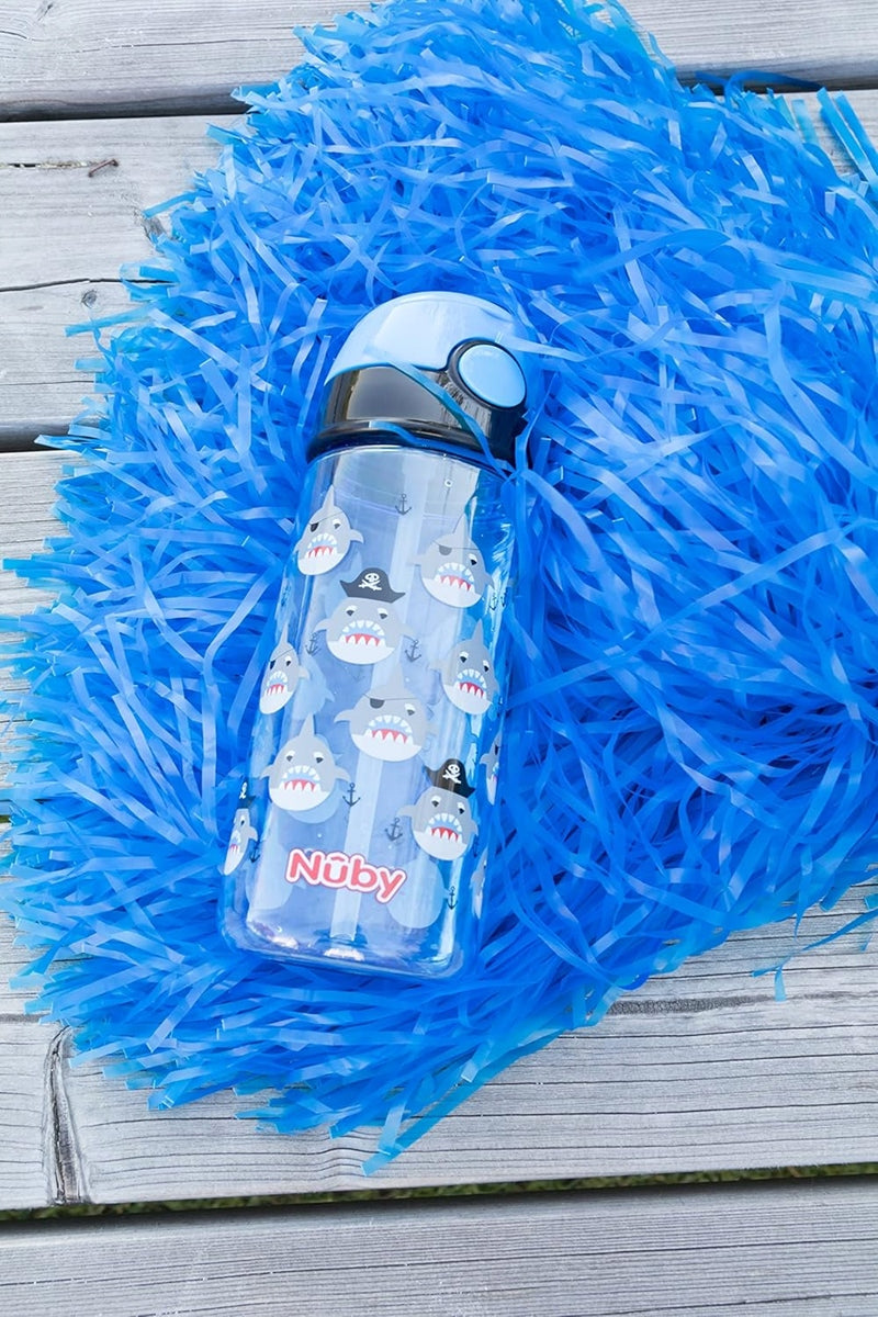 NUBY Straw Cup bidon z motywem rekina