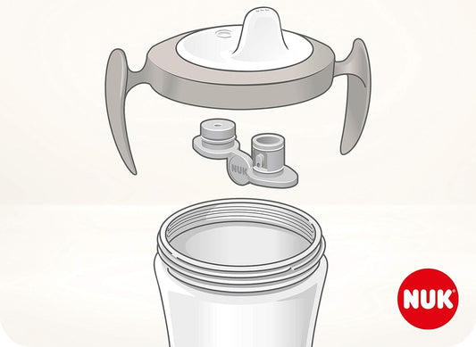 NUK Trainer Cup TAZZA ANTIGOCCIA cuore 6 m+ 230 ml