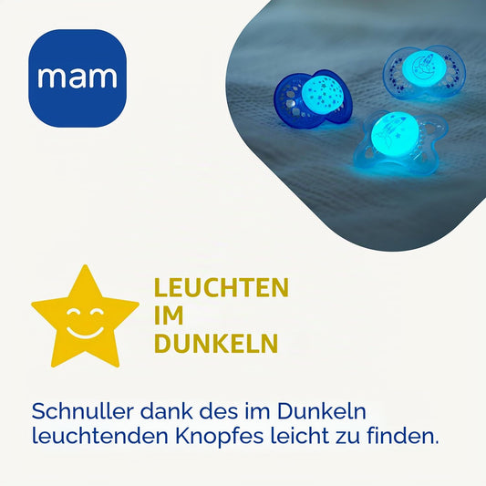 MAM Supreme Night silicone soother 16m+ GLOWING – product photo 2