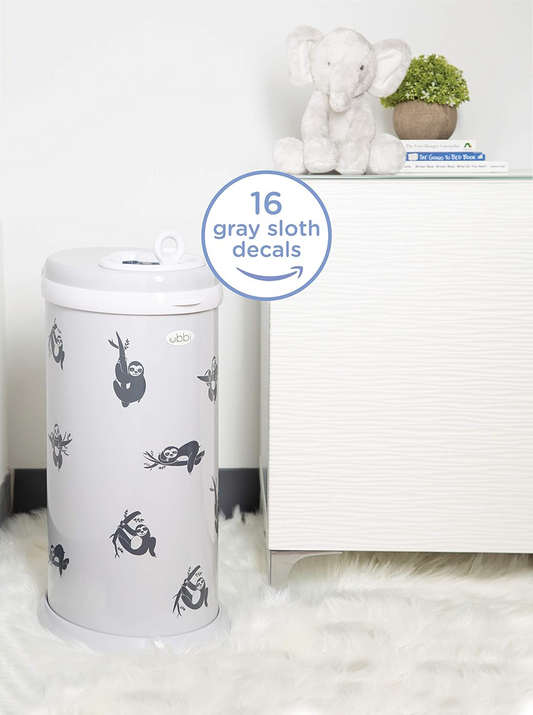 Pegatinas decorativas para cubo, bidón, biberón y otros PEREZOSO 16 unidades
