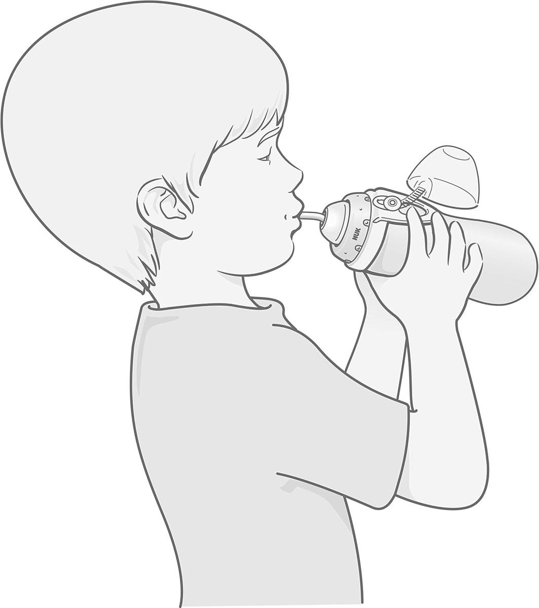 NUK 2 náustky a 2 slamky na láhev FLEXI CUP
