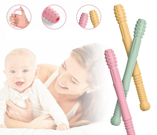 VICLOON massaggiagengive in silicone 4 pezzi + 4 spazzole per la pulizia 17 cm