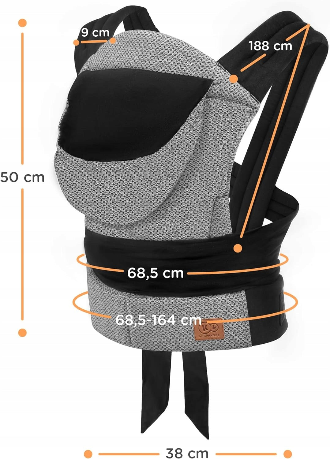KINDERKRAFT ADOREE soft MEI TAI baby carrier