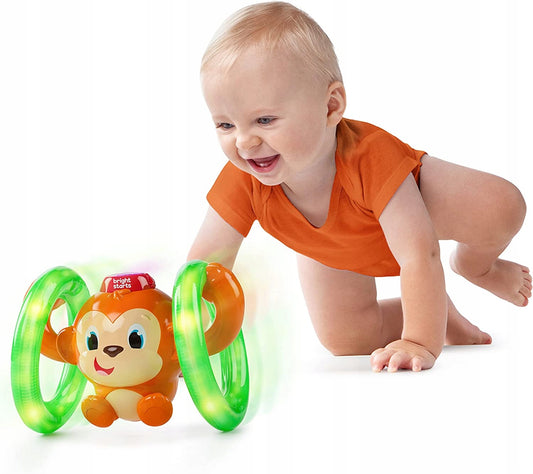 BRIGHT STARTS opička ROLL&GLOW světlo zvuk