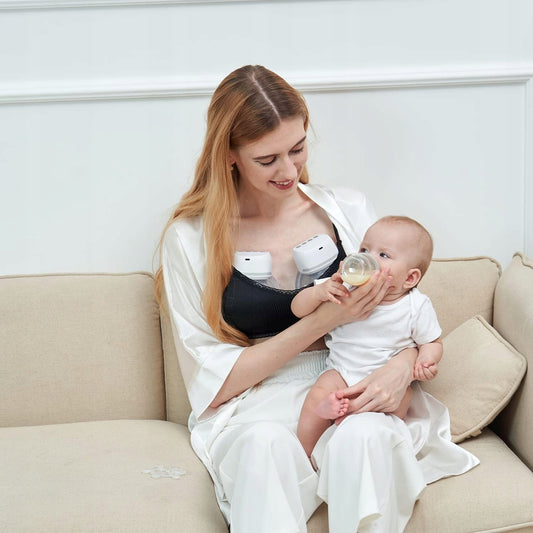 BELLABABY elektrická bezdrátová odsávačka mateřského mléka ve tvaru mušle