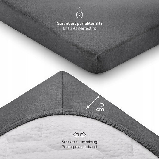 LALENI fitted cradle sheets with elastic edges 40x90, 2 pcs.
