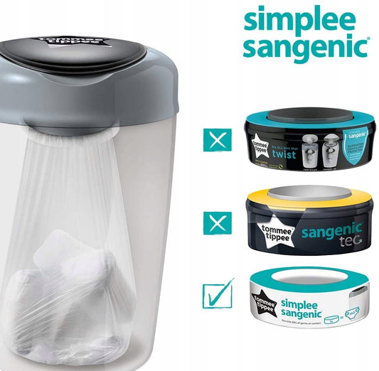 TOMMEE TIPPEE refills Simplee Sangenic container refill x 6