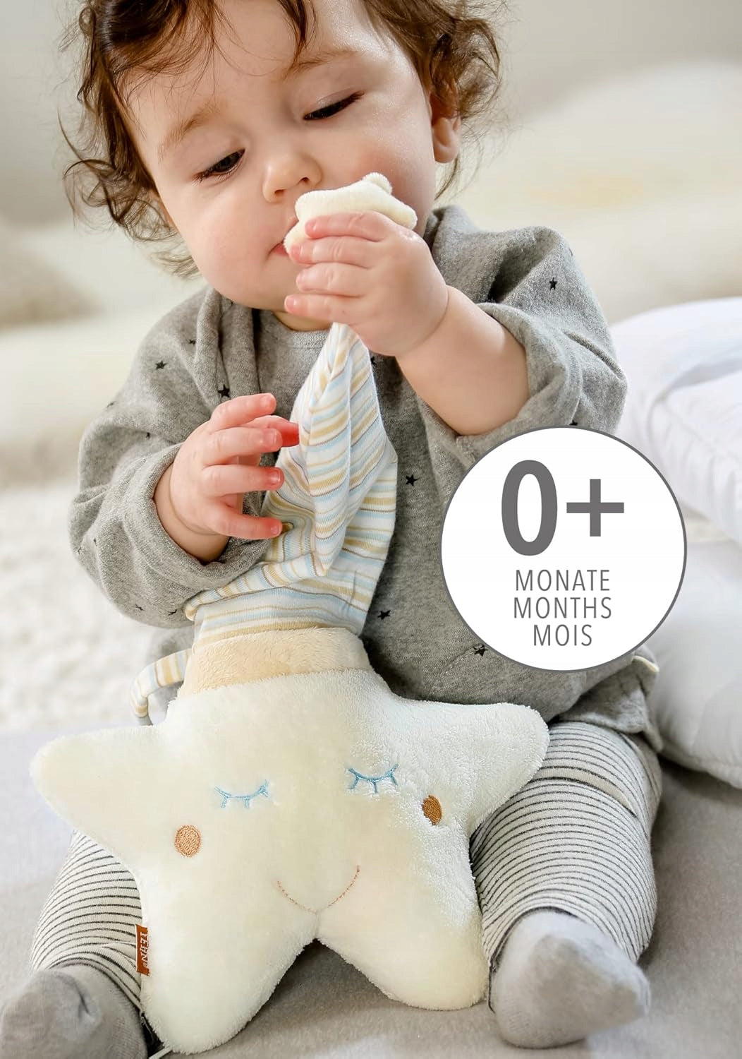 FEHN gwiazda przytulanka z pozytywką