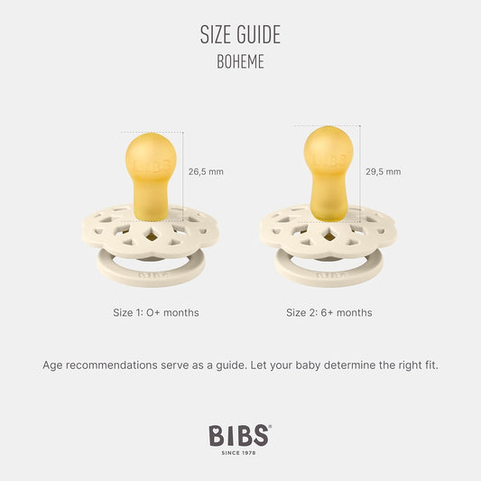 BIBS BOHEME uklidňující dudlíky 2pack 6m+