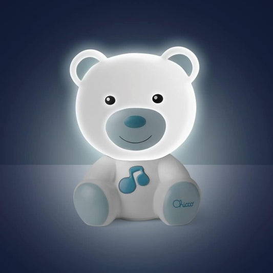 CHICCO DreamLight přenosná noční LED lampička s melodiemi 11 x 14 cm