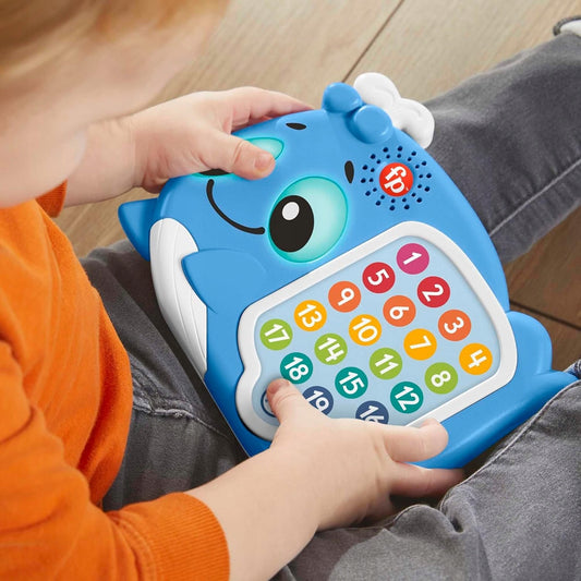 FISHER-PRICE interaktivní VELRYBA světla 120 melodií vět J. NĚMECKÝ