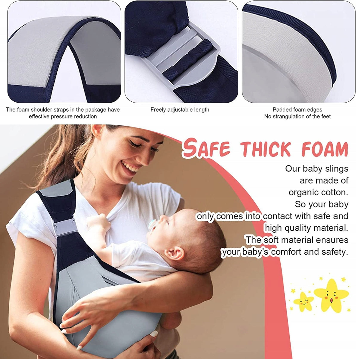 GYTERA soft baby carrier, belt