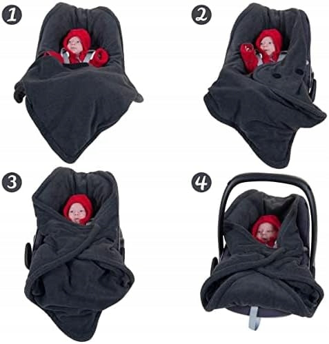 HOPPEDIZ Fußsack für Babyschalen POLAR – Produktfoto 3