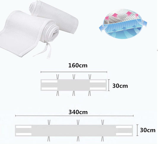 OCHRANIACZ do postýlky hvězdičky SÍŤKA 340x30 + 160x30