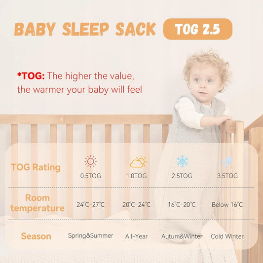 YOOFOSS 2.5 TOG sleep sack 0–6 months