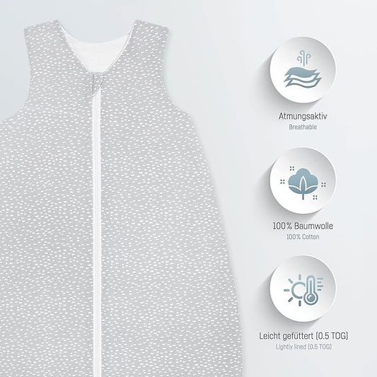 JULIUS ZÖLLNER Sommerschlafsack 0.5TOG 80/86cm JERSEY