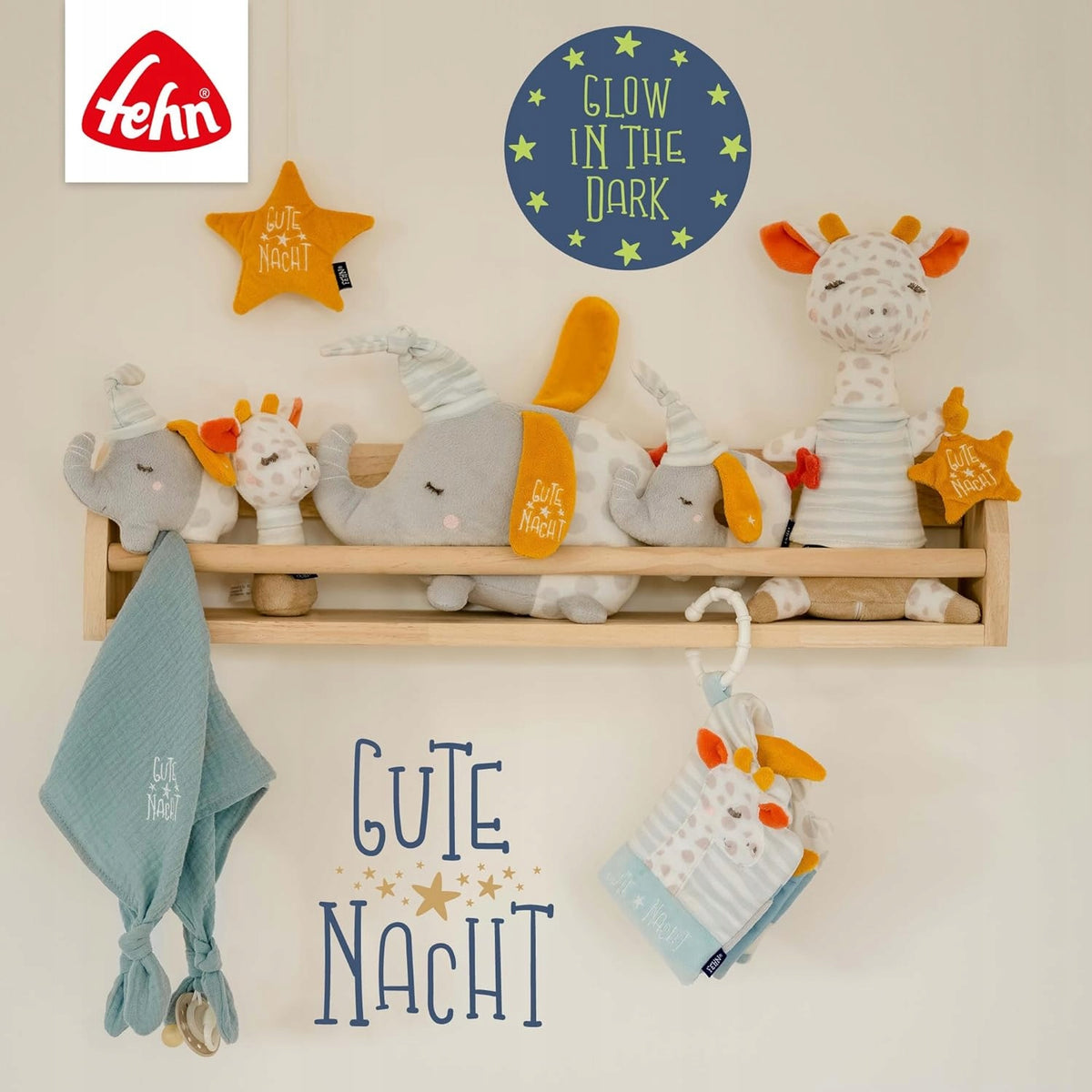 FEHN Gute Nacht przytulanka, lampka nocna