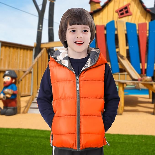 JIAMY quilted waistcoat with hood
