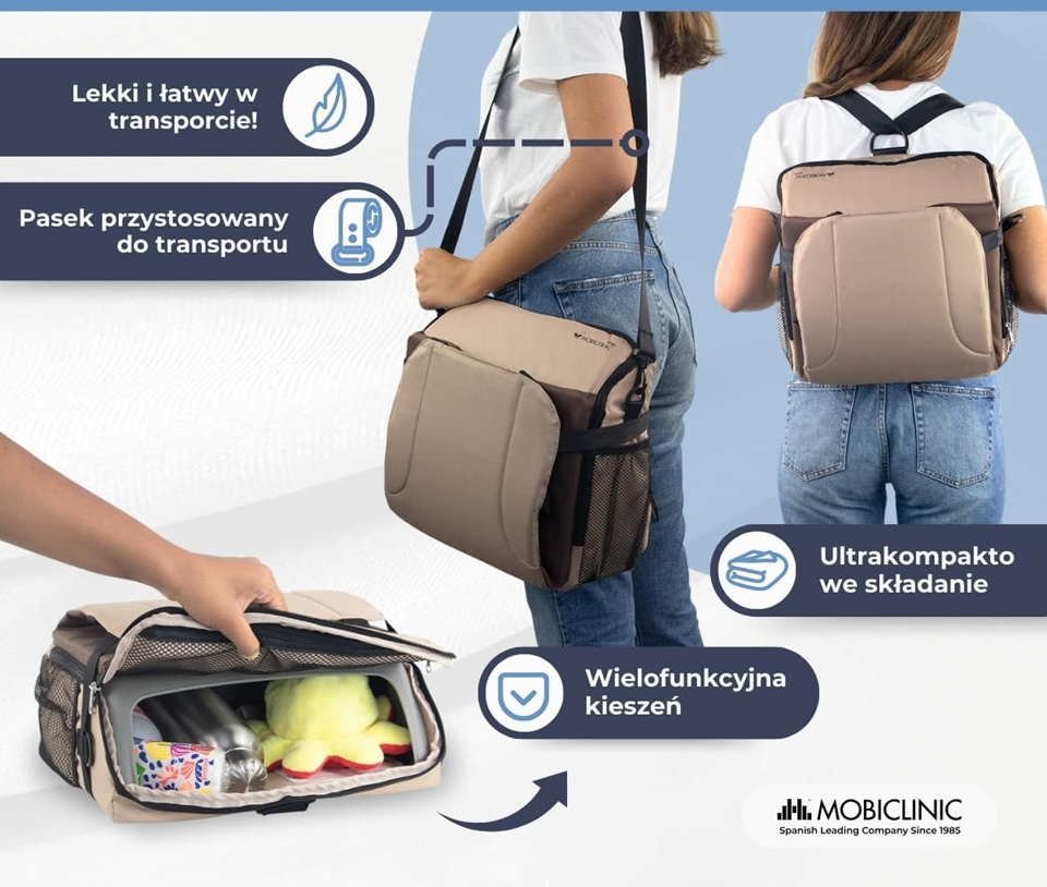 MOBICLINIC Monkey high chair with accessory bag function