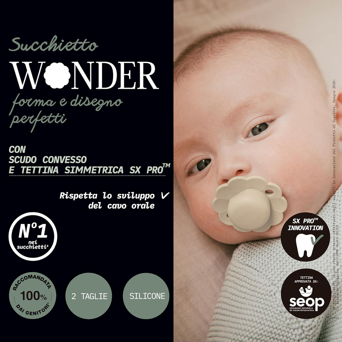 SUAVINEX Wonder uklidňující dudlík 6-18 měsíců silikon SX PRO