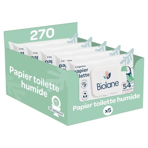 BIOLANE Toilettentücher 5x54 Stück