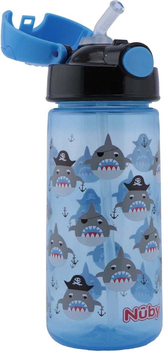 NUBY Straw Cup bottle with shark motif