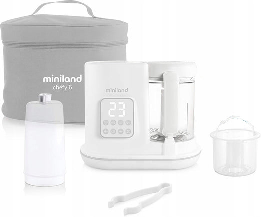 MINILAND Chefy 6 keukenmachine 6in1 steamer blender + tang maatbeker zakje