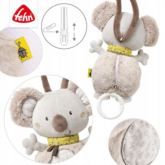 FEHN Australia jucărie de pluș cu agățătoare și carusel muzical KOALA 20 cm