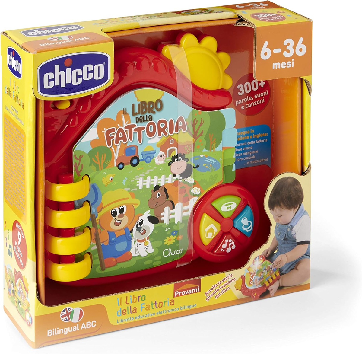 CHICCO Farm electronic educational book in English and Italian