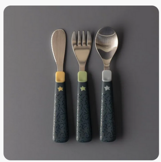 TOMMEE TIPPEE Big Kids set: spoon, fork, and knife