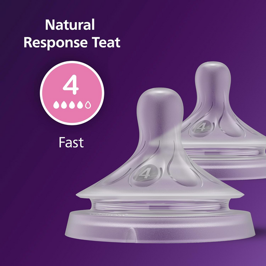 PHILIPS AVENT Natural RESPONSE dudlíky na lahve 3m+ x2