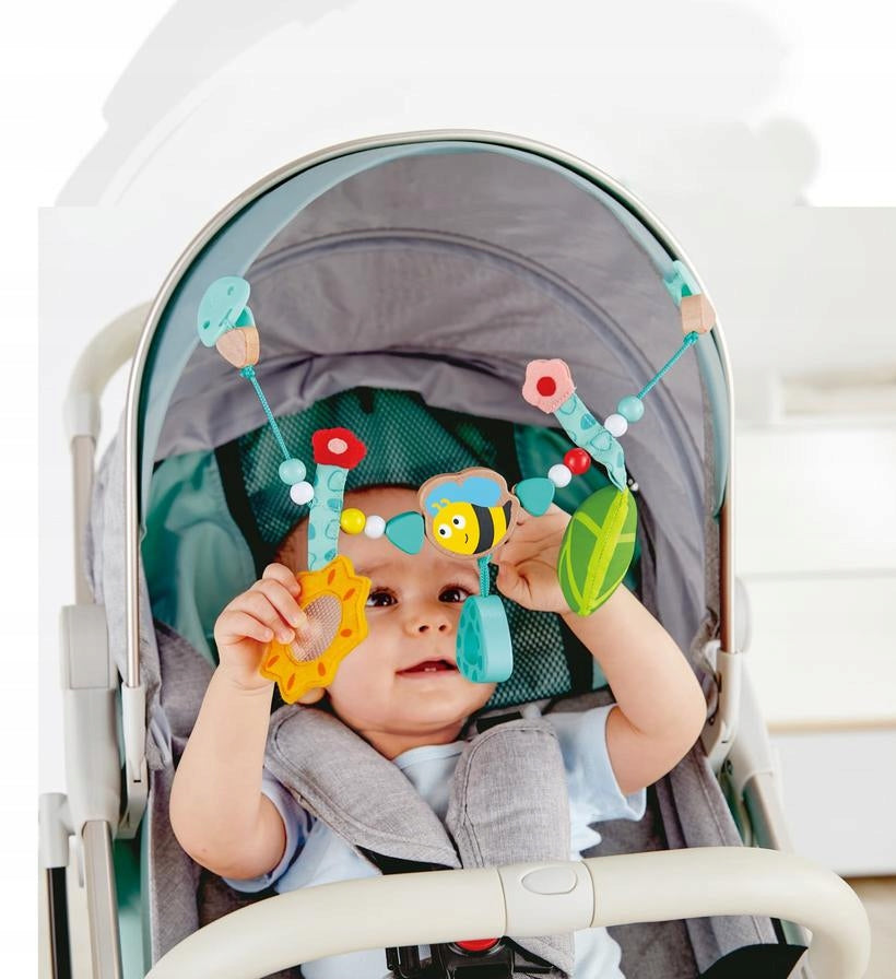 HAPE BumblebeePram toy chainage 0 +multicolouredwidth 39.5 cmmaterials wood, plastic, fabricfree of harmful