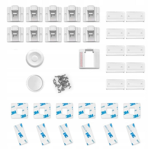 NORJEWS cabinet and drawer safety locks, 10 pieces