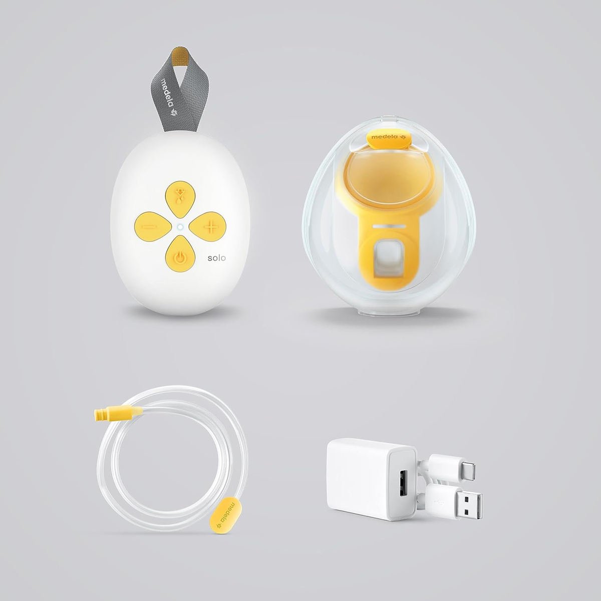 MEDELA SOLO HANDS-FREE elektrická 2-fázová odsávačka mateřského mléka USB