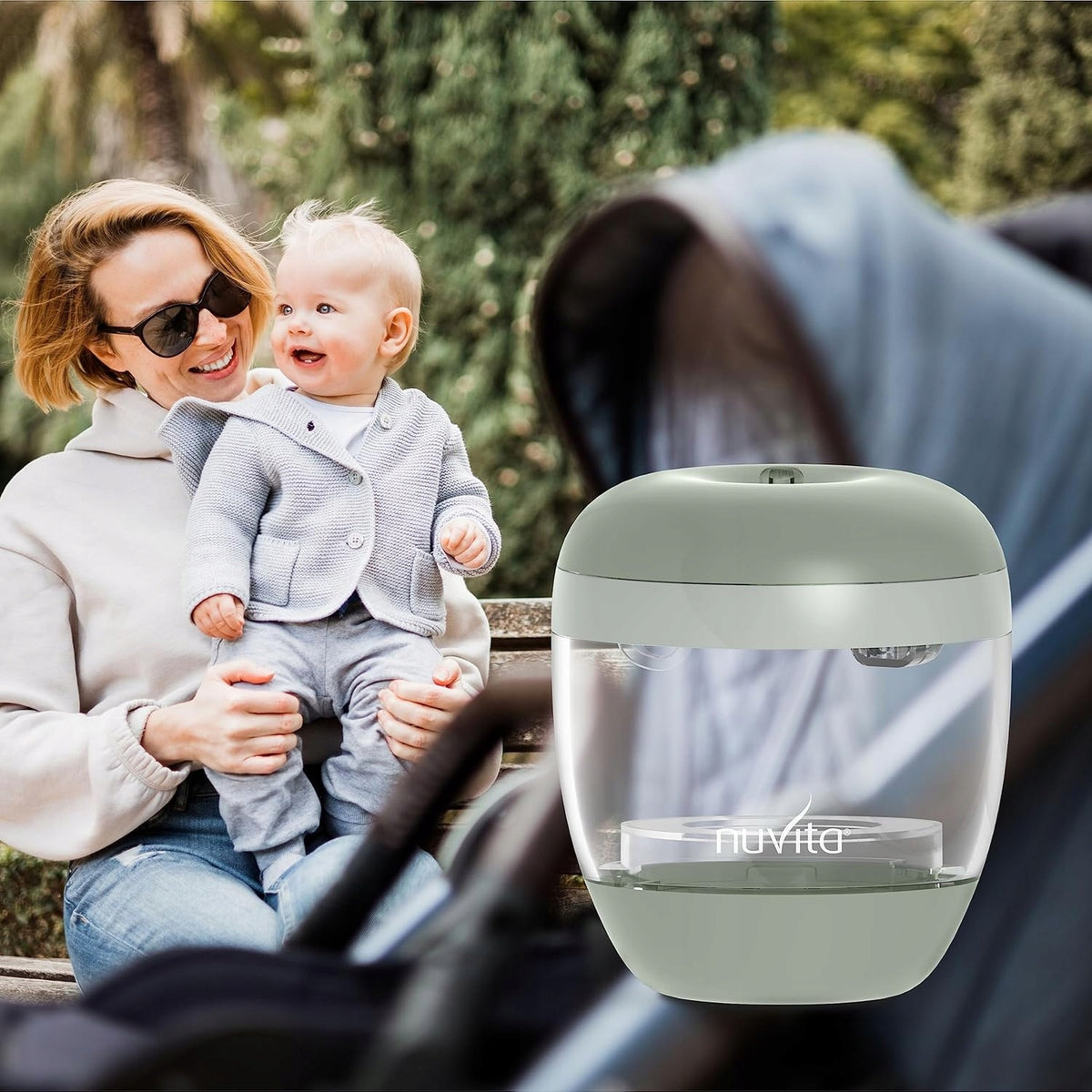 NUVITA MellyPlus 2 handheld UV sterilizer for bottle nipples, 2 minutes