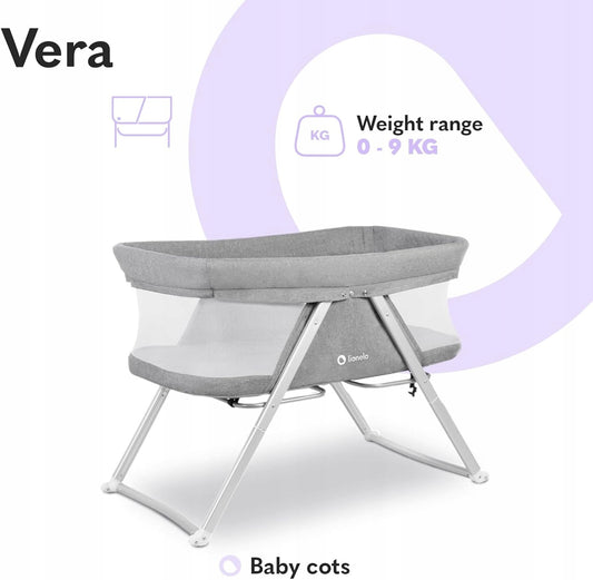 LIONELO VERA 3 în 1 pătuț de voiaj pliabil până la 9 kg